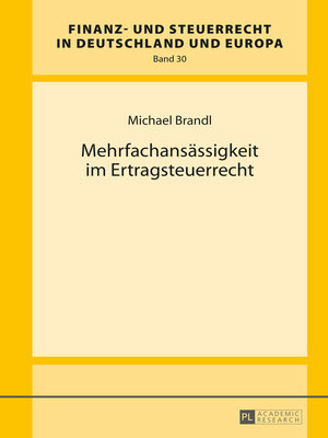 cover image of Mehrfachansässigkeit im Ertragsteuerrecht